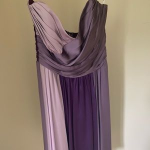 Betsey Johnson purple silk dress